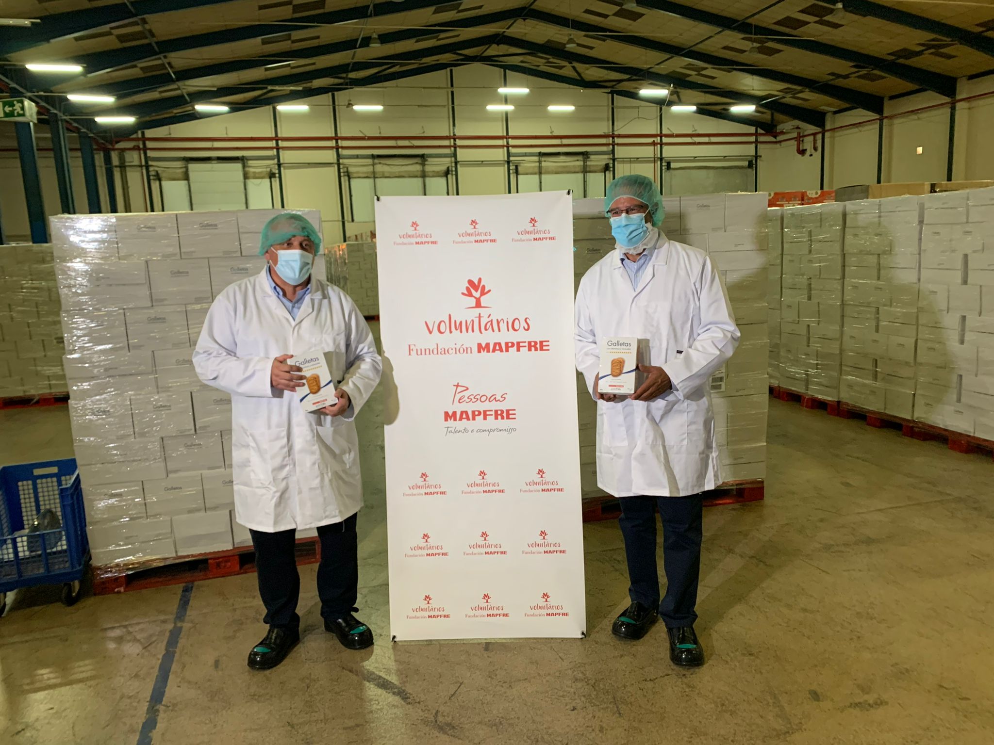 Luis Ángel López (CEO Cerealto Siro Foods) e Luís Anula (CEO da MAPFRE Portugal) (esq. para a dir.)