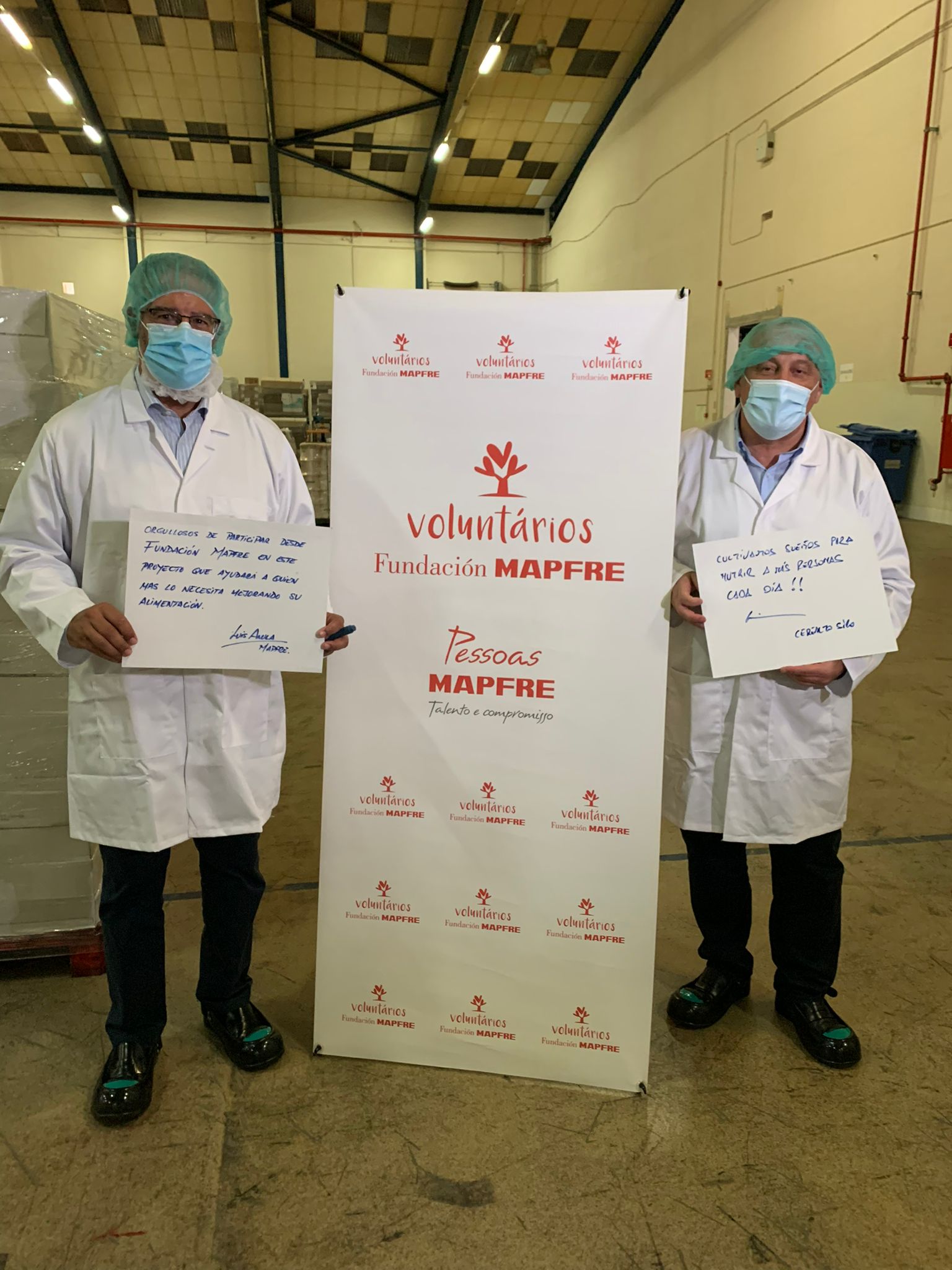 Luís Anula (CEO da MAPFRE Portugal) e Luis Ángel López (CEO Cerealto Siro Foods) (esq. para a dir.)