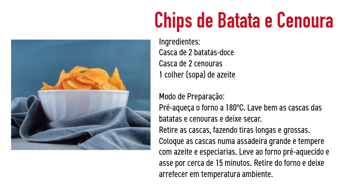 Chips de Batata e Cenoura