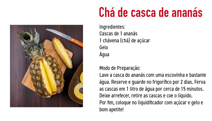 Chá de Casca de Ananás