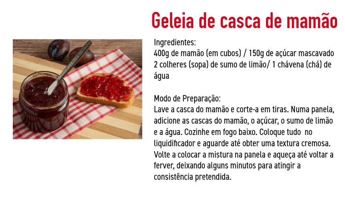 Geleia de Casca de Mamão